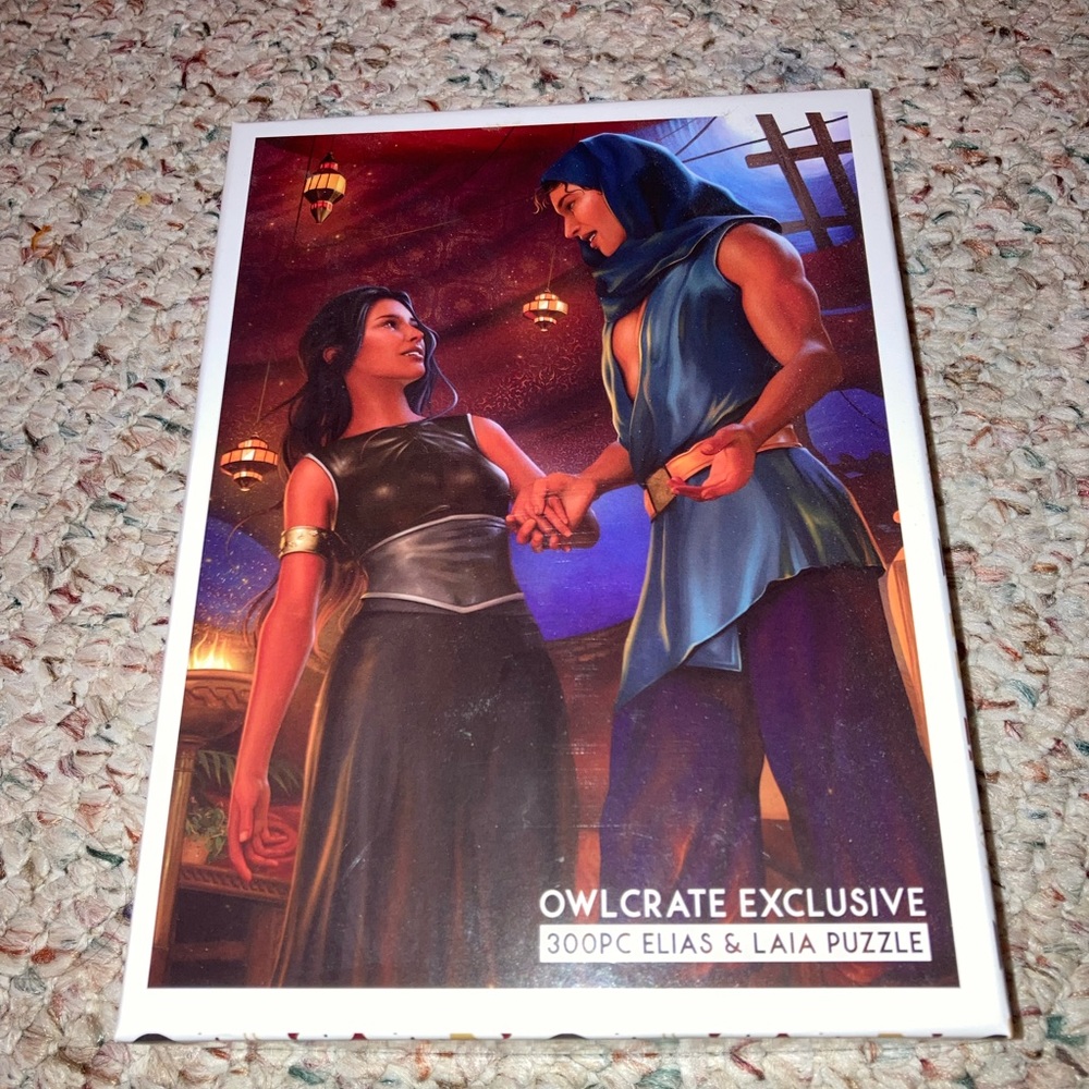 Owlcrate puzzle-an ember in the ashes, art by tiara l’hommedieu